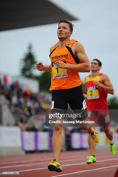 Pieter Braun of Netherlands competes in Decathlon 1500m on day four of the European Athletics U23 Championships at Kadriorg Stadium on July 9, 2015...