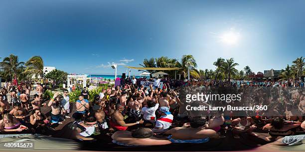 Sunnie Dae attends mtvU Spring Break 2014 at the Grand Oasis Hotel on March 19, 2014 in Cancun, Mexico. "mtvU Spring Break" starts airing March 31st...