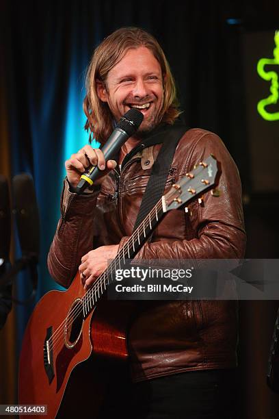 Jon Foreman of Switchfoot performs at Radio 104.5 Performance Theater March 25, 2014 in Bala Cynwyd, Pennsylvania.