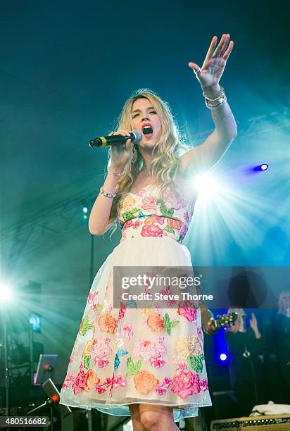 Joss Stone performs at Cornbury Festival at Great Tew Estate on July 12, 2015 in Oxford, United Kingdom.