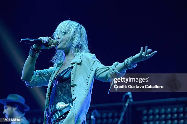 Emily Haines of Metric performs at BB&T Center on July 11, 2015 in Sunrise, Florida.