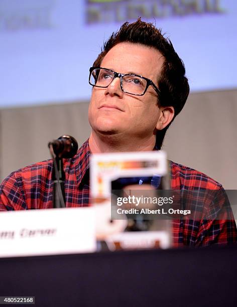 Producer Jeremy Carver speaks onstage at the "Supernatural" panel during Comic-Con International 2015 at the San Diego Convention Center on July 12,...