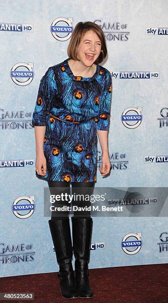 Gemma Whelan attends the Season 4 premiere of "Game of Thrones" at The Guildhall on March 25, 2014 in London, England.