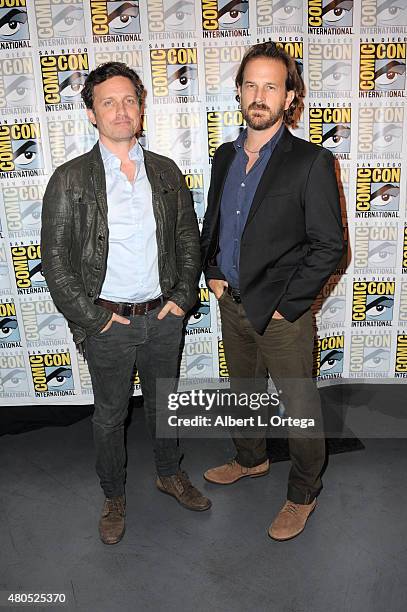 Actors Rob Benedict and Richard Speight Jr. Attend the "Supernatural" panel during Comic-Con International 2015 at the San Diego Convention Center on...