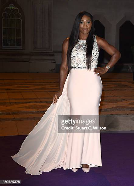 Serena Williams attends the Wimbledon Champions Dinner at The Guildhall on July 12, 2015 in London, England.
