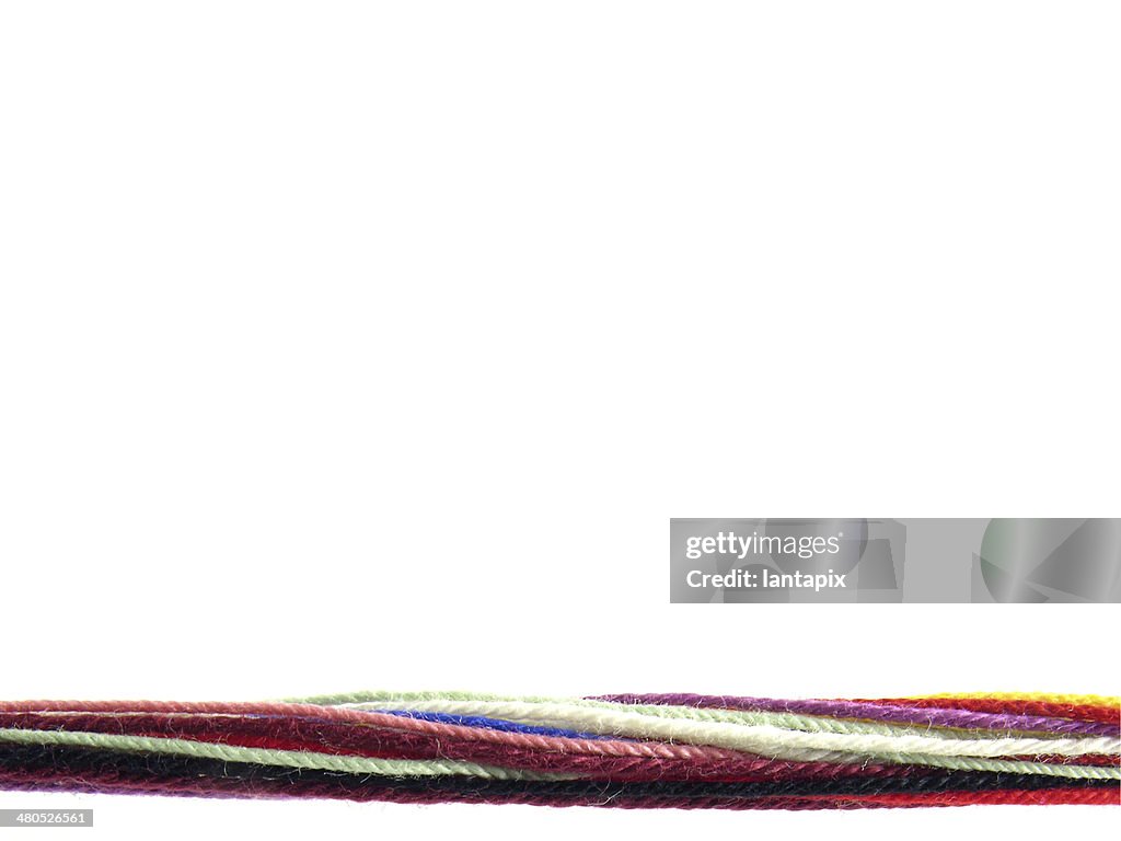 Background string of wool