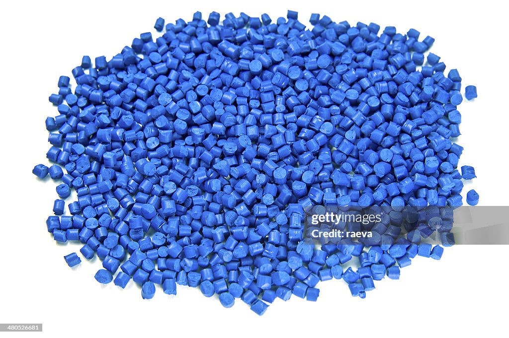 Plastic polymer granules
