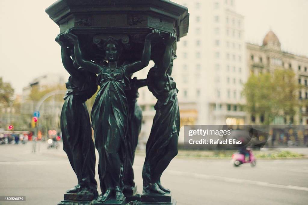 Statue in street