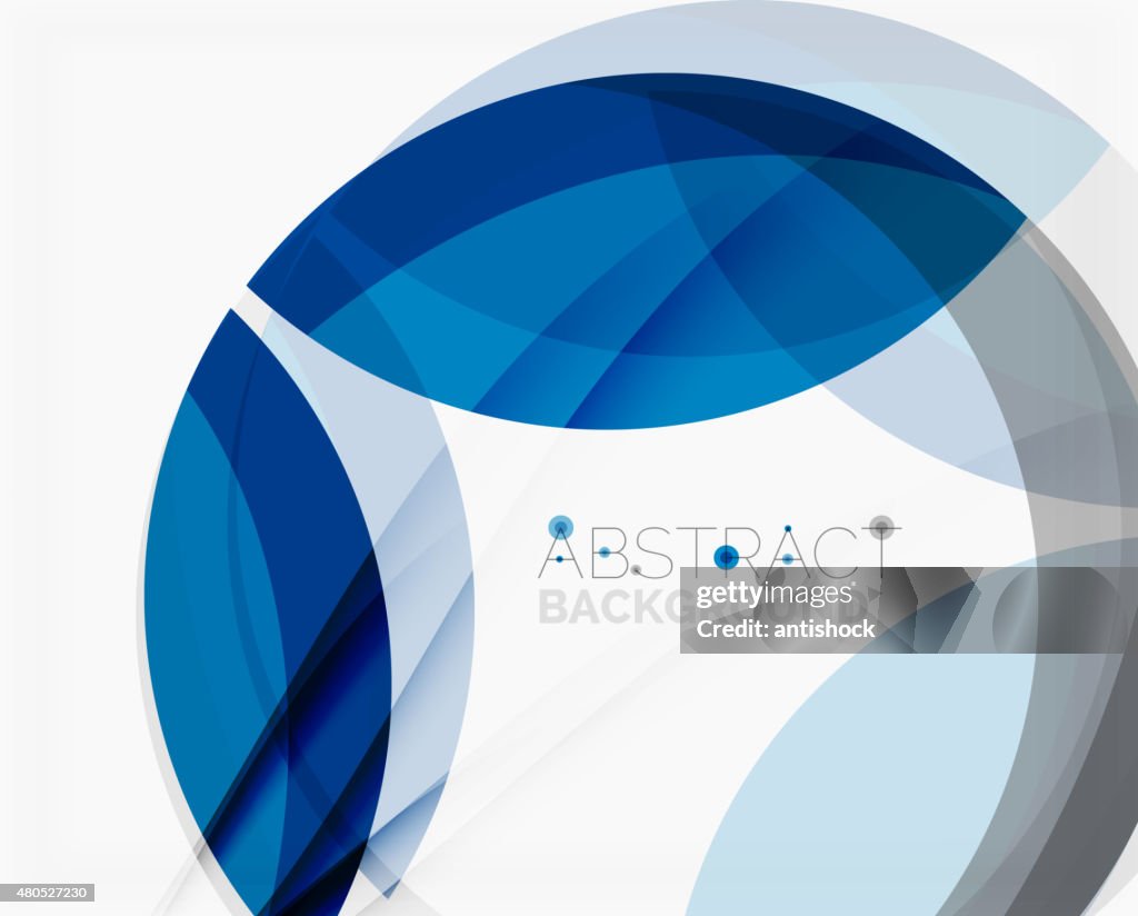 Corporate blue wave background for your business message