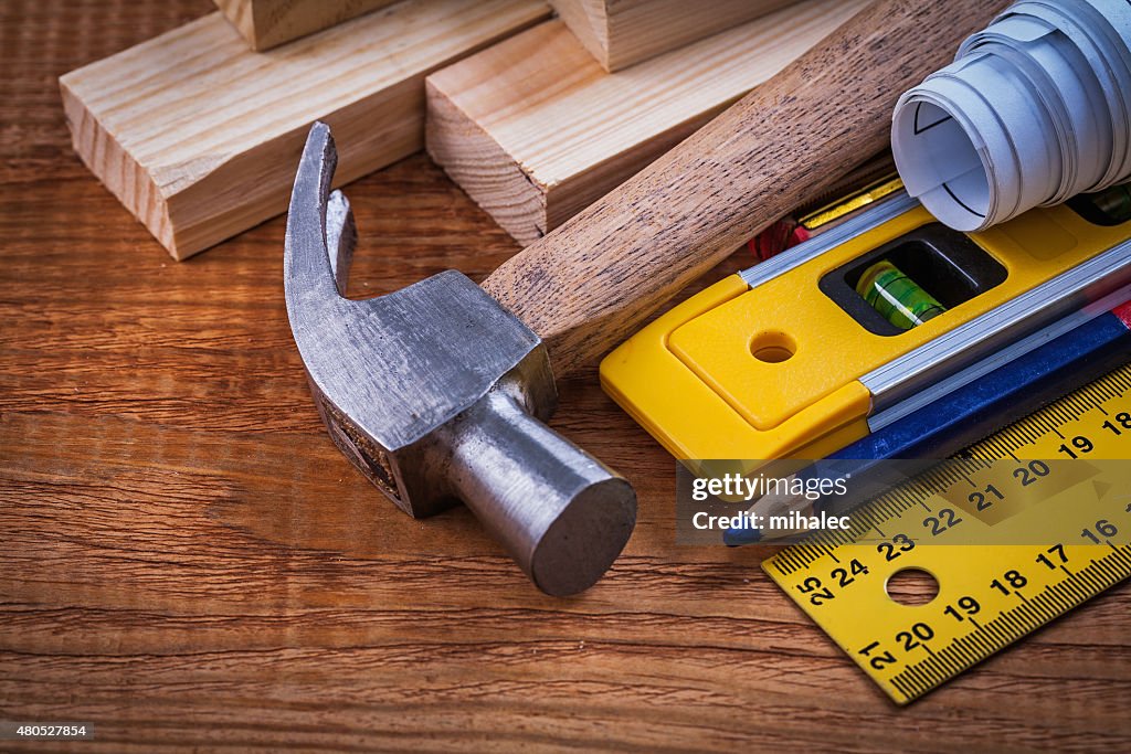 Regla lápiz programas de construcción de madera y ladrillos nivel cla