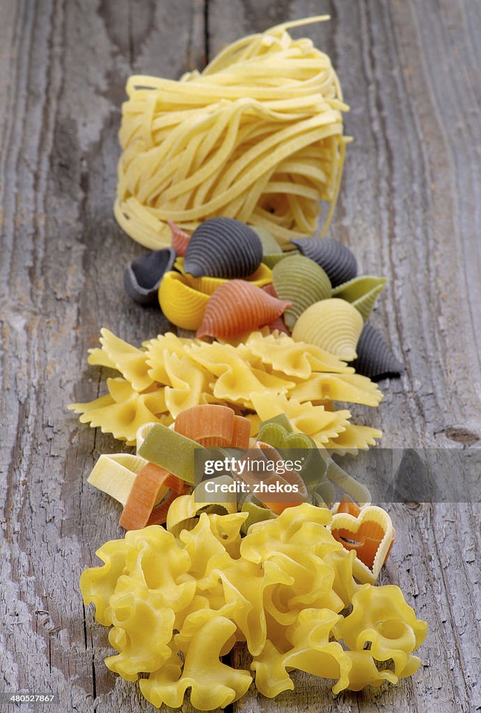 Arrangement of Dry Pasta