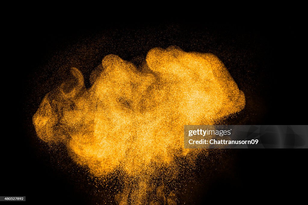 Abstract design of powder cloud