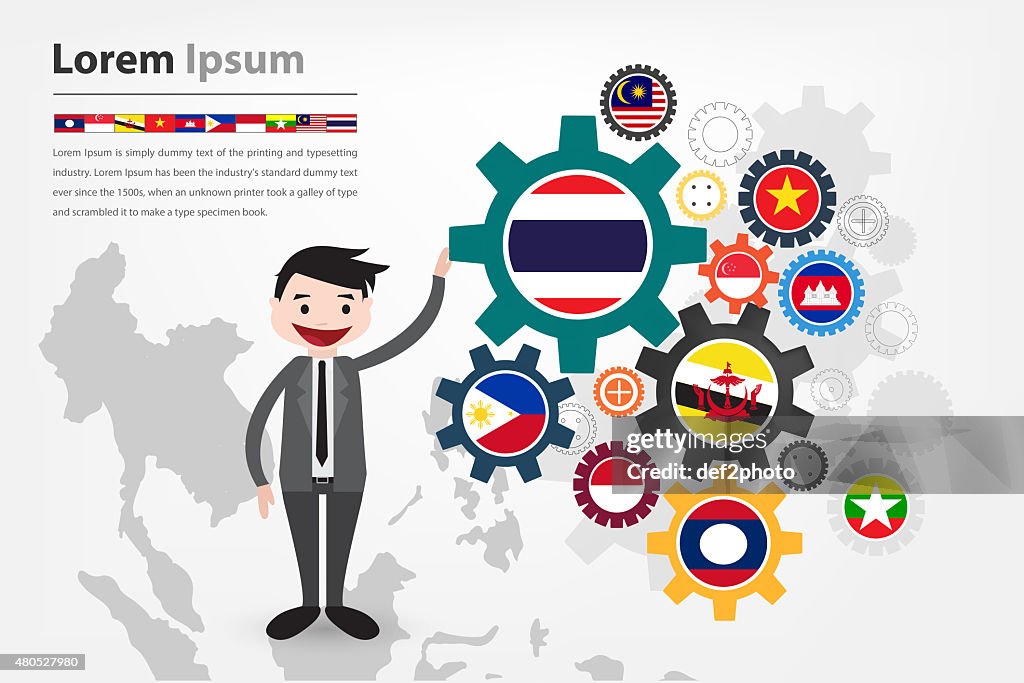 Economic gear driving in asean country (aec)