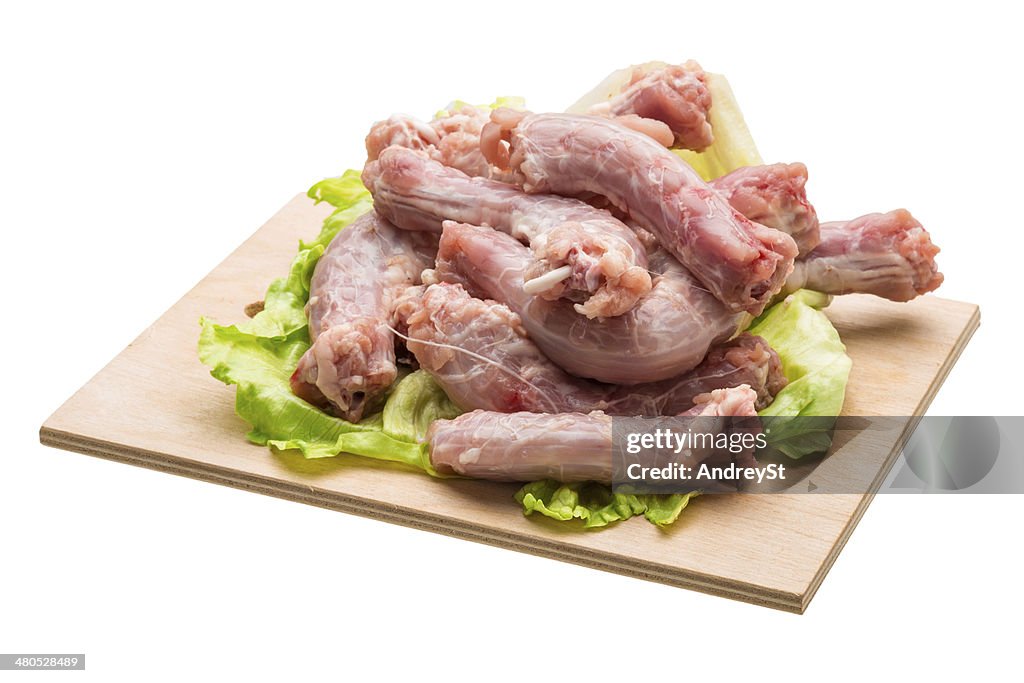 Raw chicken neck