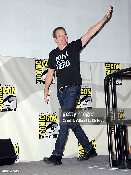 Actor Jack Coleman appears onstage at the "Heroes Reborn" exclusive extended trailer and panel during Comic-Con International 2015 at the San Diego...