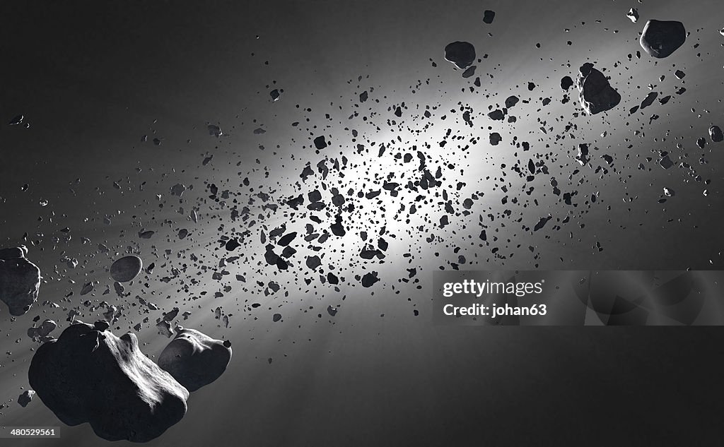 Inside the Asteroid Belt against the sun