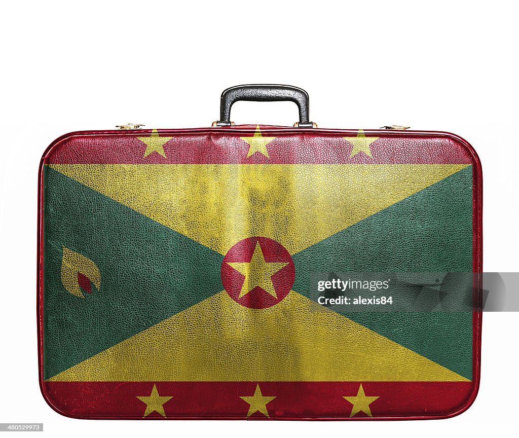ビンテージ旅行バッグのガーンジー島旗
