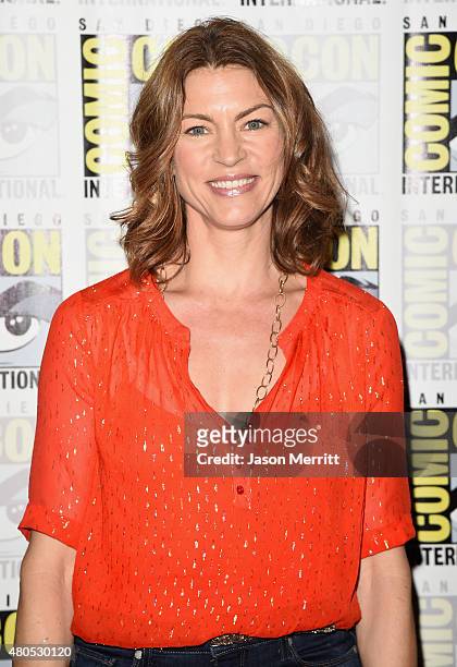 Actress Rya Kihlstedt attends "Heroes Reborn" Press Room during Comic-Con International 2015 at Hilton Bayfront on July 12, 2015 in San Diego,...