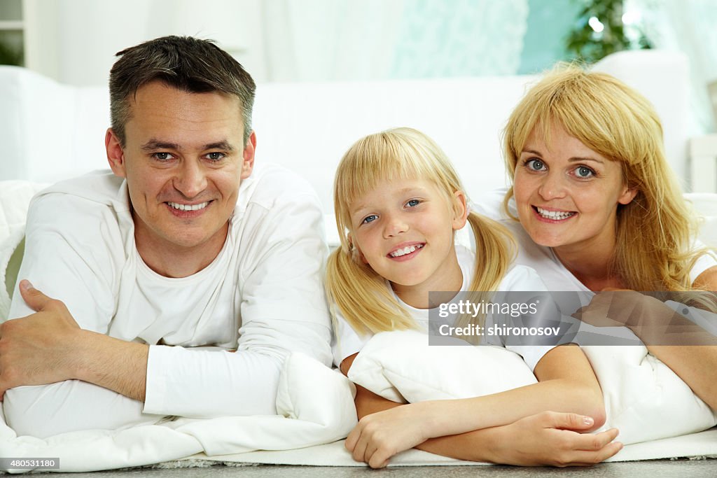 Parents and daughter
