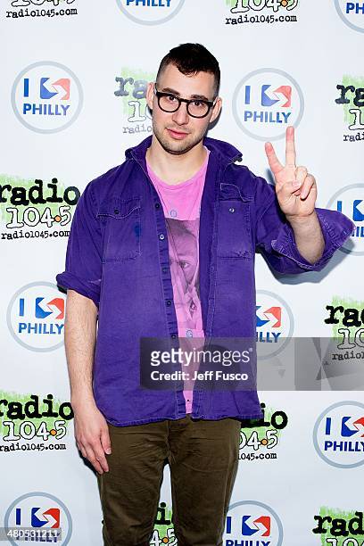 Jack Antonoff of Bleachers poses at the 104.5 Performance Theater on March 25, 2014 in Bala Cynwyd, Pennsylvania.