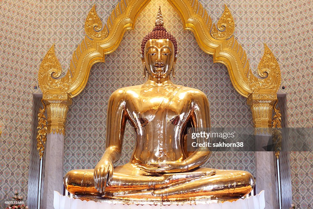 Famous golden buddha in thailand