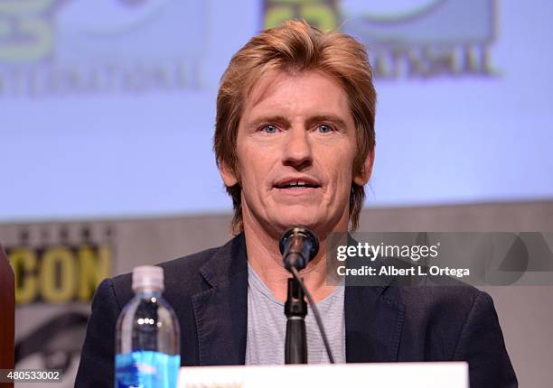 Actor Denis Leary speaks onstage at the FX TV Block featuring "Sex&Drugs&Rock&Roll," "The Strain," and a sneak peek of "The Bastard Executioner"...