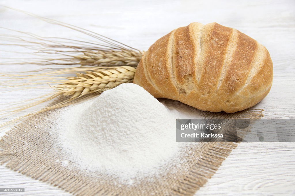 Flour, bread and wheat