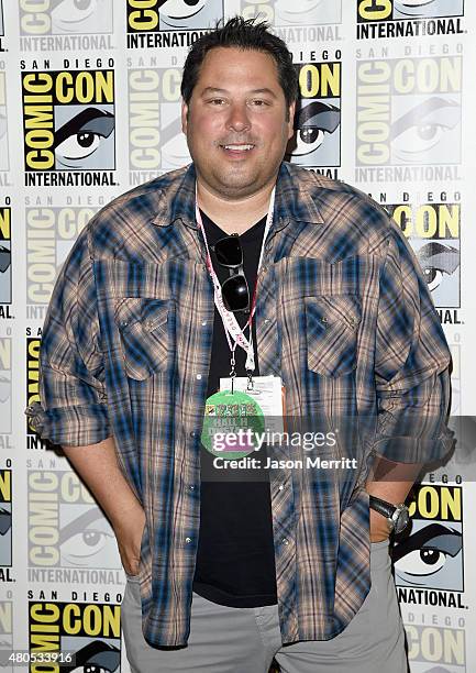 Actor Greg Grunberg attends "Heroes Reborn" Press Room during Comic-Con International 2015 at Hilton Bayfront on July 12, 2015 in San Diego,...