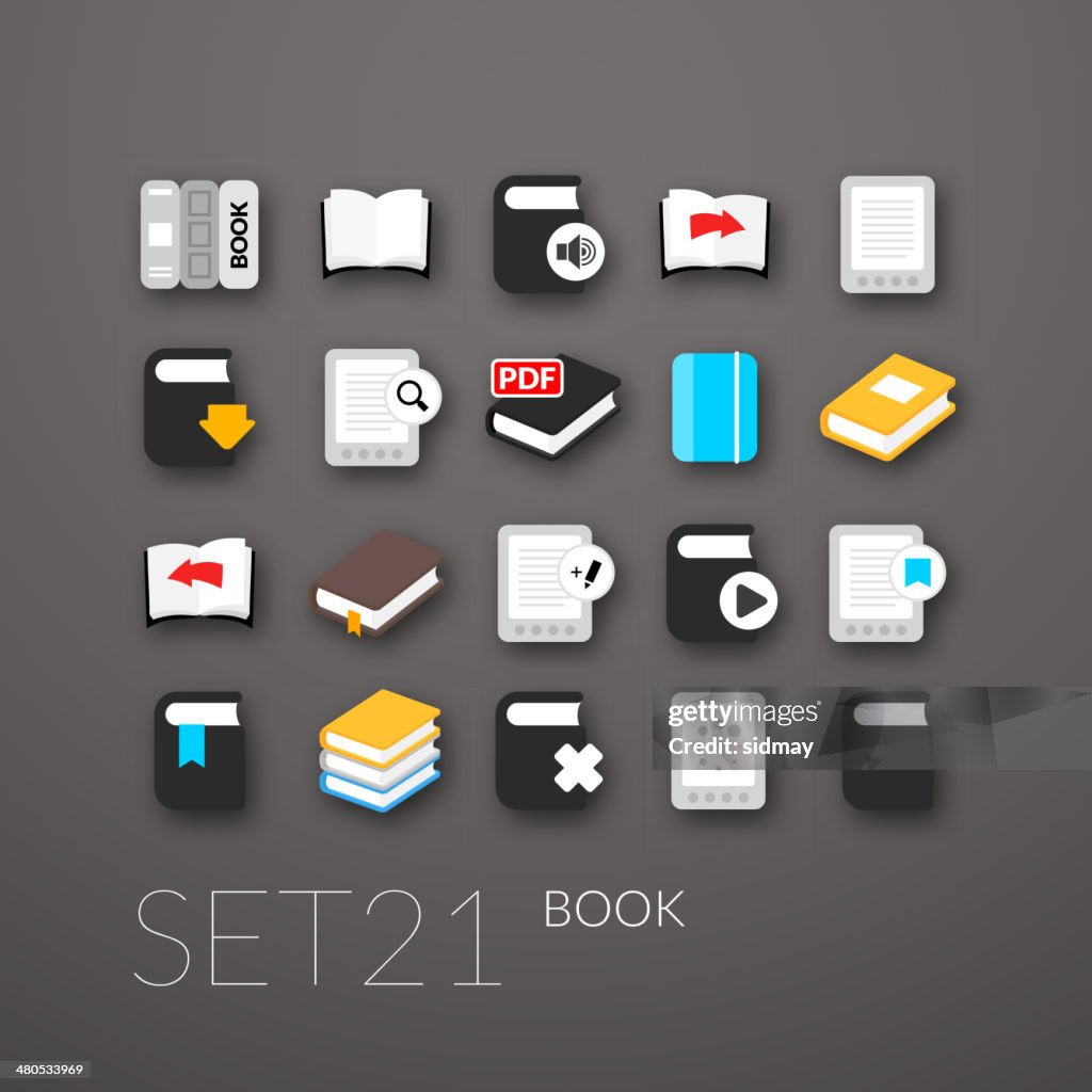 Flat icons set