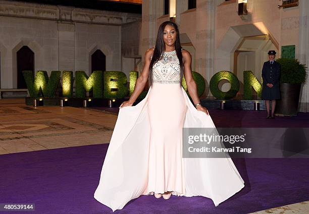 Serena Williams attends the Wimbledon Champions Dinner at The Guildhall on July 12, 2015 in London, England.