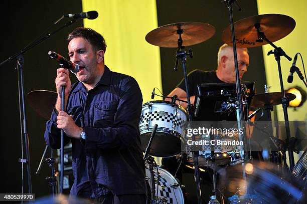 Terry Hall of The Specials performs on stage during Kew The Music at Kew Gardens on July 12, 2015 in London, England.