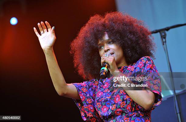 Iris Gold performs on stage during Kew The Music at Kew Gardens on July 12, 2015 in London, England.