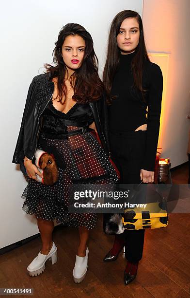 Bip Ling and Evangeline Ling attend the Annual Schools auction dinner at Burlington House on March 25, 2014 in London, England.