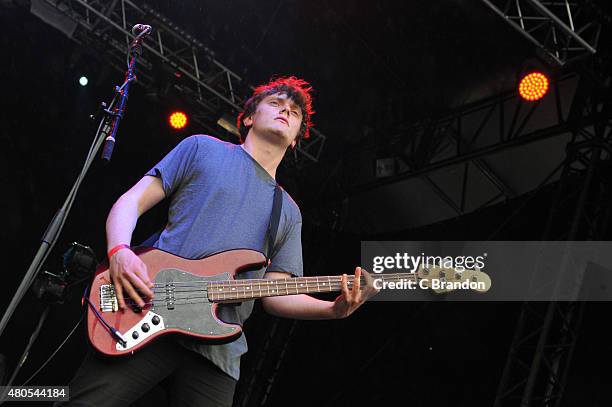 Tom Shields of Sugarmen perform on stage during Kew The Music at Kew Gardens on July 12, 2015 in London, England.