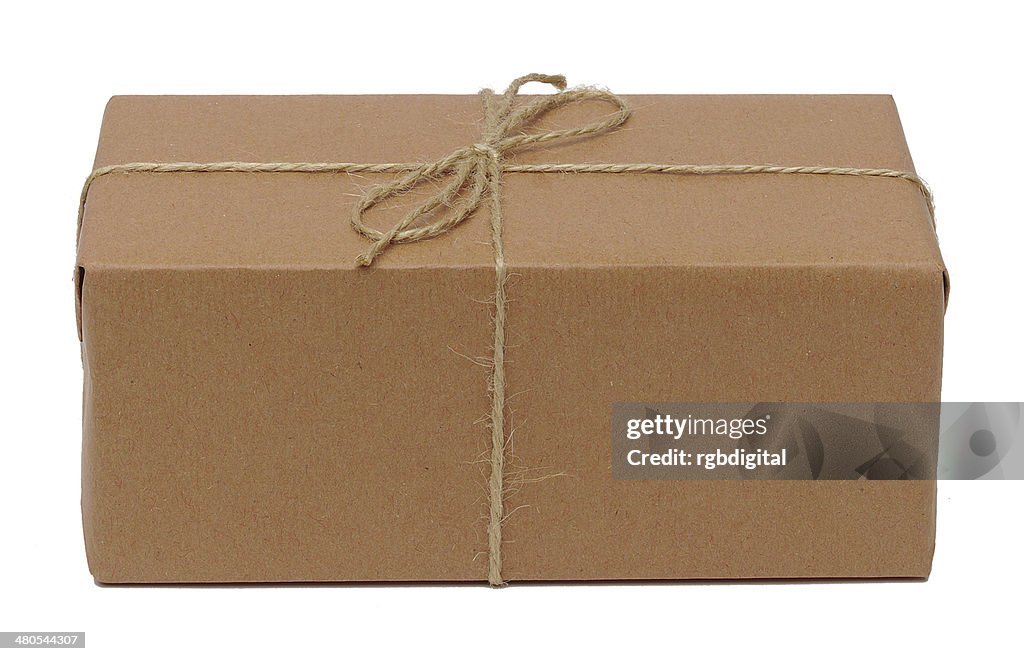 Parcel in brown paper