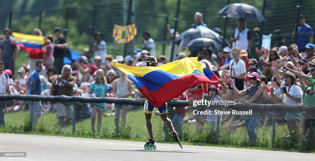 Women's 200 metre time trail final in Roller Speed Skating