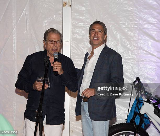 Samuel Waxman M.D. And Marc J. Leder attend the Samuel Waxman Cancer Research Foundation 11th Annual A Hamptons Happening on July 11, 2015 in...