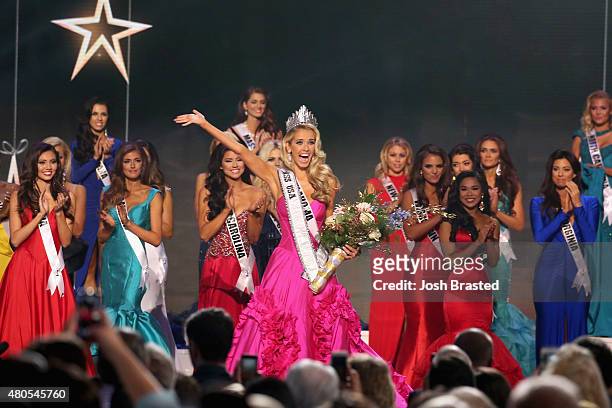 Miss USA 2015 Olivia Jordan Miss USA 2015 Olivia Jordan walks onstage at 2015 Miss USA Pageant Only On ReelzChannel at The Baton Rouge River Center...