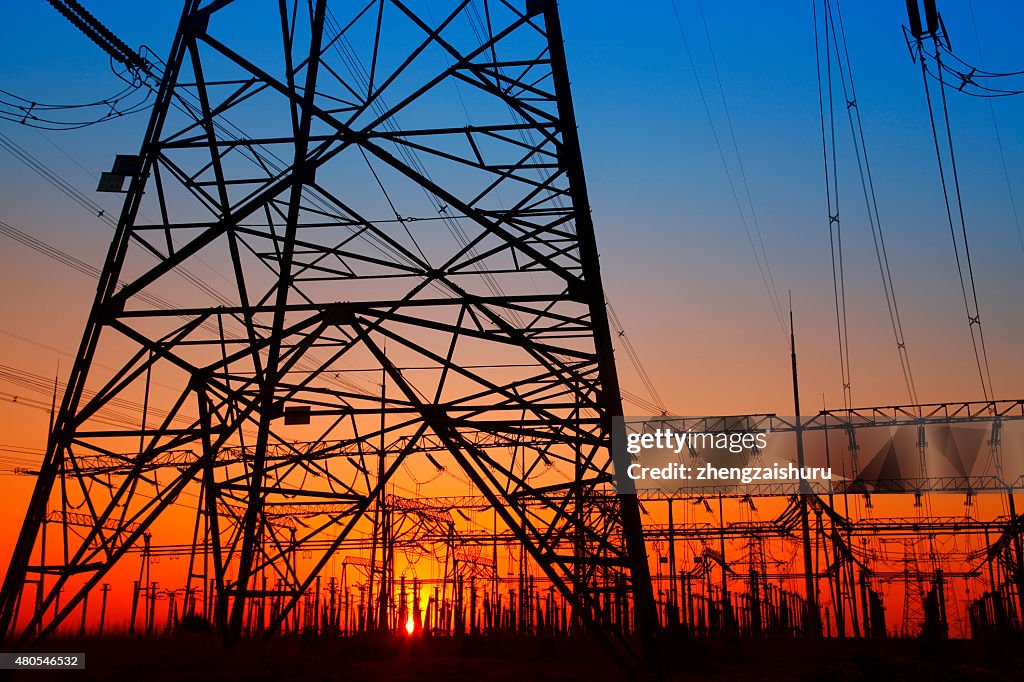 Substation silhouette