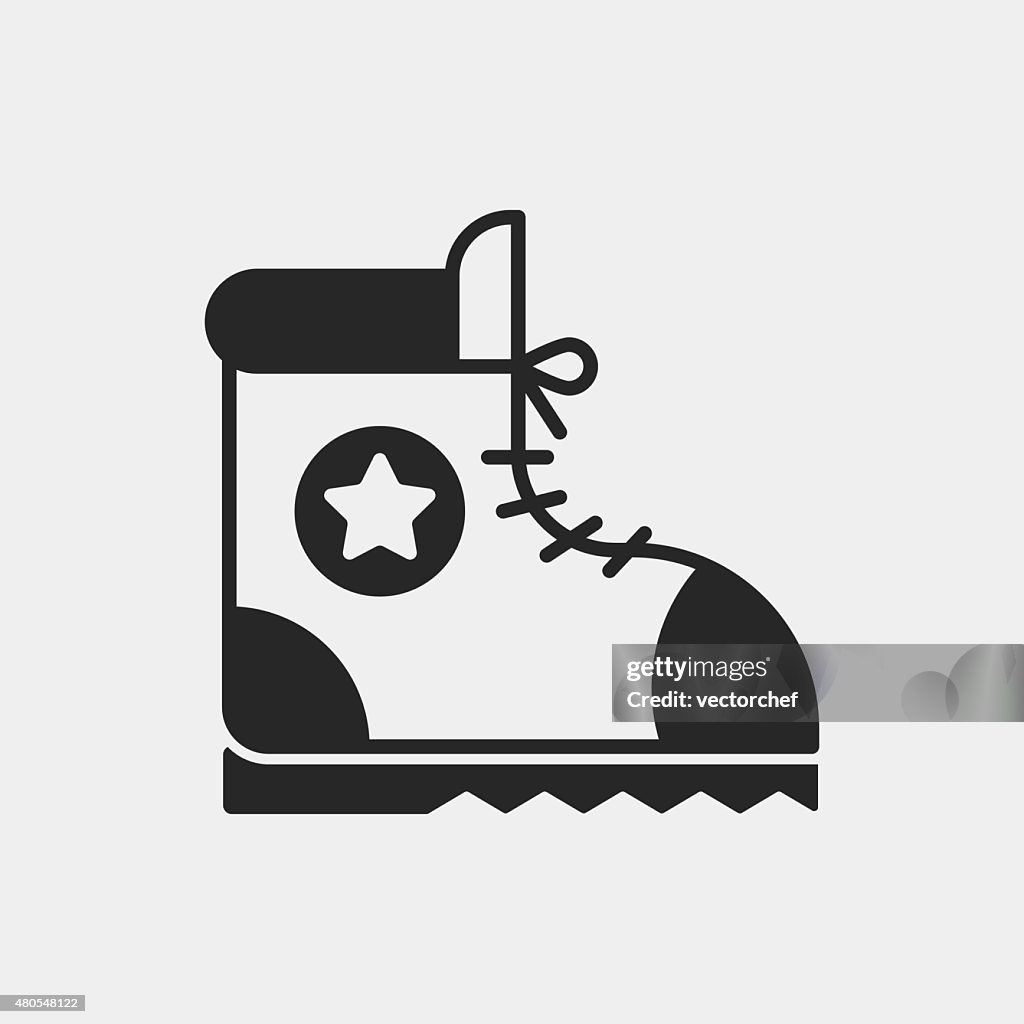Camping boot icon
