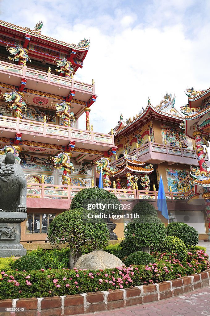 Sehr farbenfroh und dekorative Chinesischer Tempel