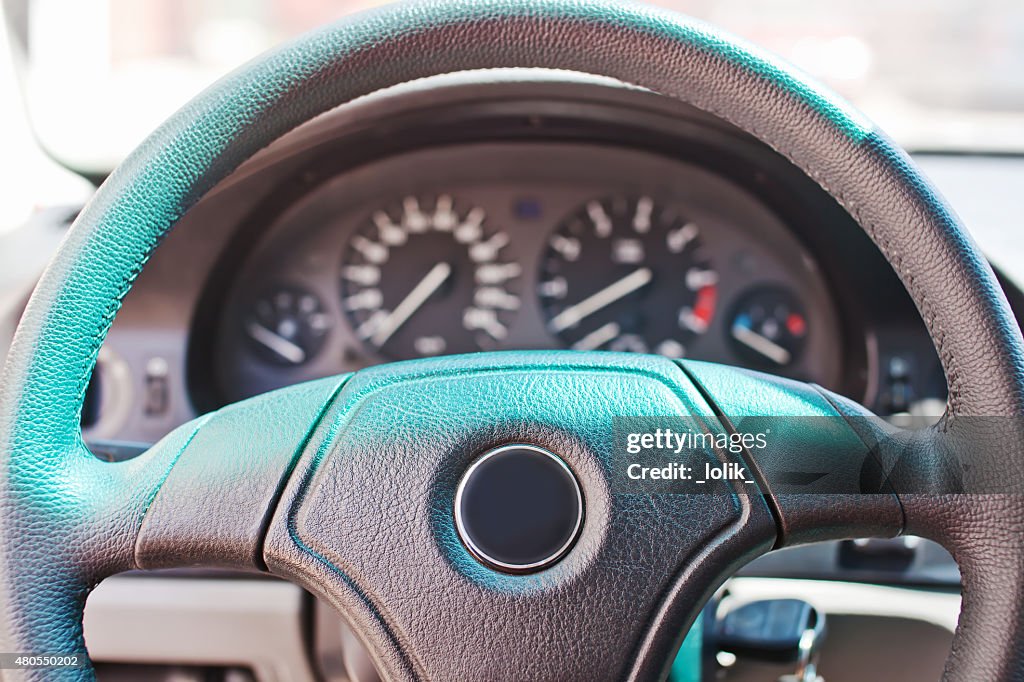 Dashboard of old german car