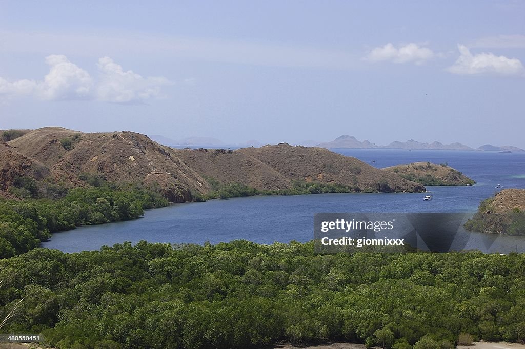 インドネシア、リンカ島の景観