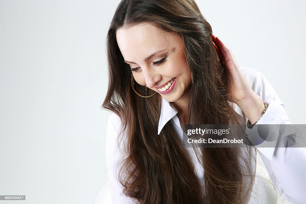 Retrato de una mujer Alegre