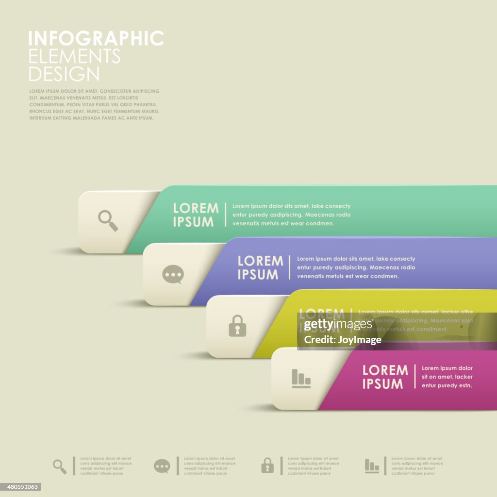 Abstract banner infographics