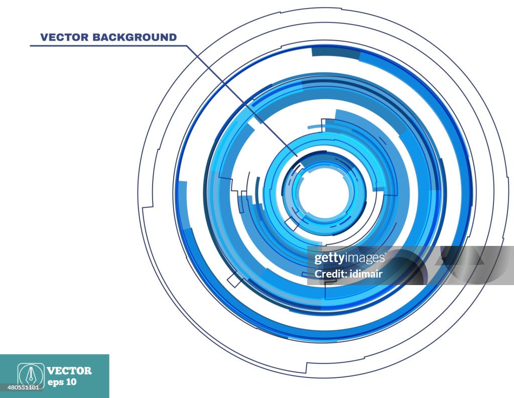 Abstract Technology Background. Vector