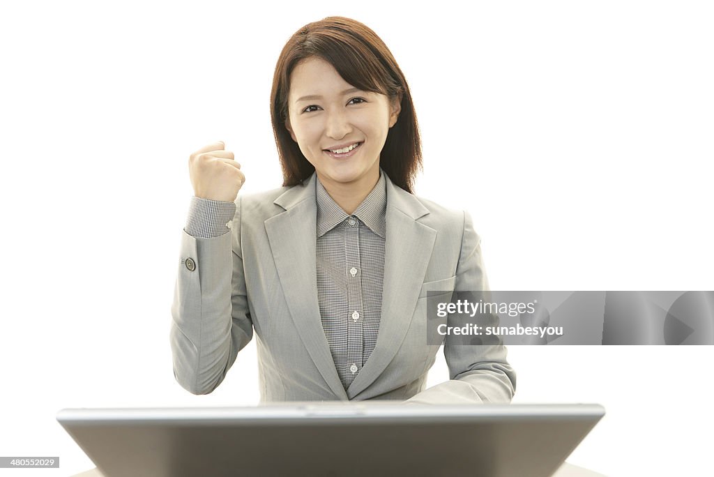 Smiling business woman