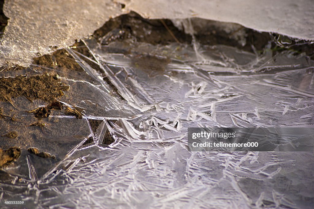 Ice on river