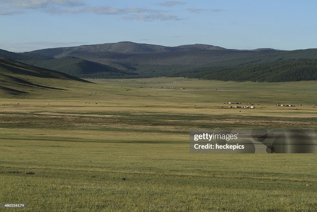 Steppenlandschaften der Mongolei