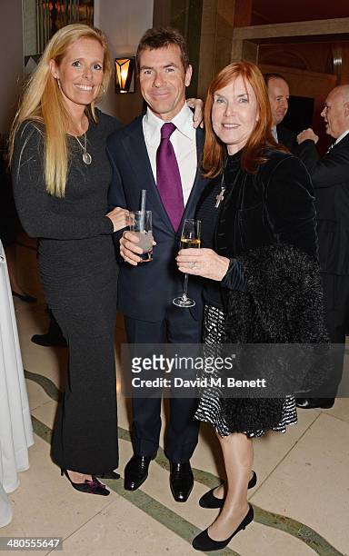Victoria Stewart, Paul Stewart and Lady Helen Stewart attend a private dinner hosted by Spear's for The Mayo Clinic at Claridge's Hotel on March 25,...